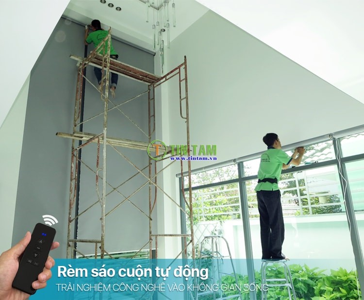 Màn cuốn cửa sổ điều khiển tự động