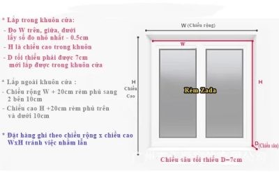 Các bước đo kích thước cửa sổ chính xác để lắp rèm