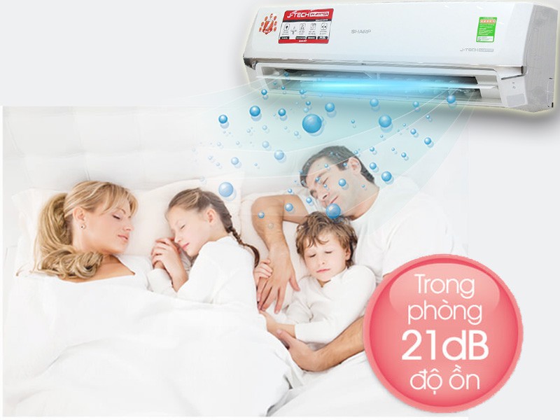 Máy lạnh Sharp Inverter vận hành êm ái, giữ nhiệt ổn định