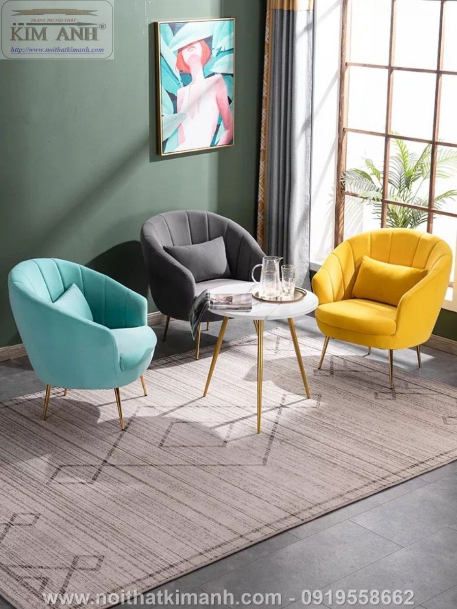 Mẫu ghế sofa đơn hình tròn độc đáo
