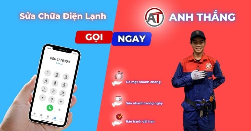 Liên hệ sửa chữa máy lạnh nhanh chóng tại Hàm Thuận Nam