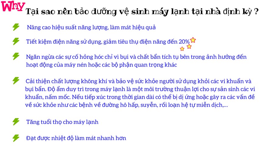 Lý do cần **bảo trì hệ thống máy lạnh** định kỳ