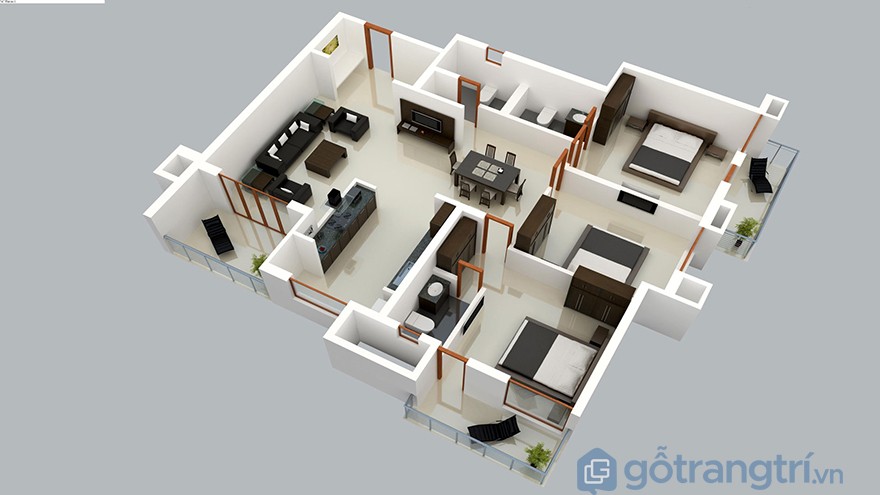 Ý tưởng thiết kế phòng ngủ đơn giản và hiện đại