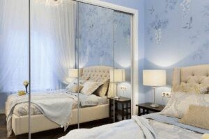 Mẫu phòng ngủ 8 mét vuông với cách trang trí tường ấn tượng