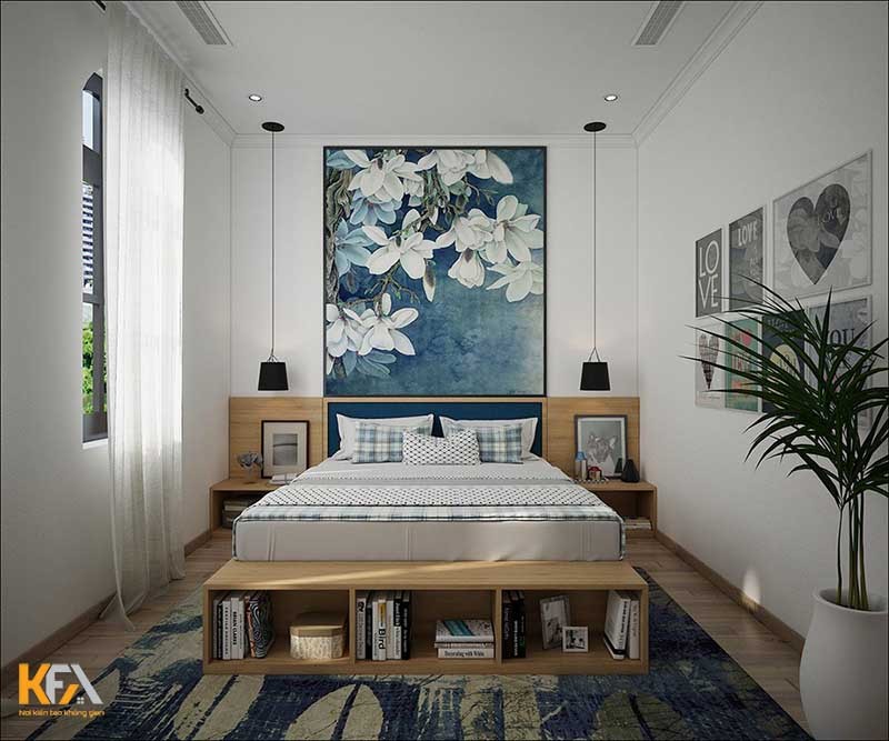 Kết hợp hài hòa ánh sáng tự nhiên và ánh sáng nhân tạo trong phòng ngủ