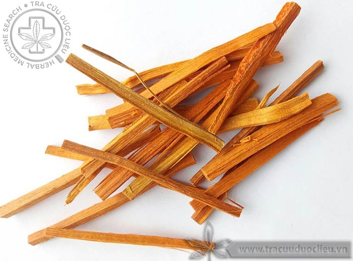 Lõi gỗ cây tô mộc sau thu hoạch