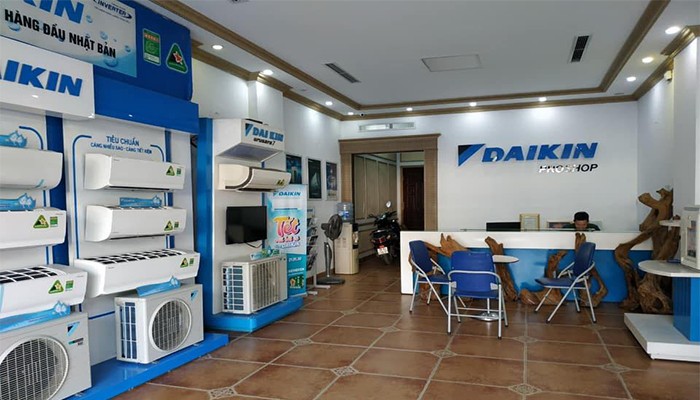 Showroom hoặc cửa hàng bán điều hòa Đaikin chính hãng