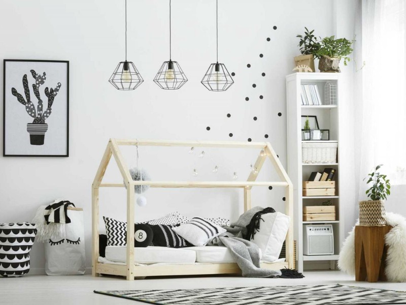 Phòng ngủ cho em bé sơ sinh thiết kế theo phong cách Bắc Âu