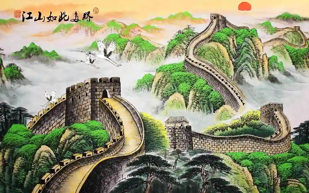 Trang trí phòng ngủ bằng giấy dán tường 3D cảnh rừng cây tự nhiên