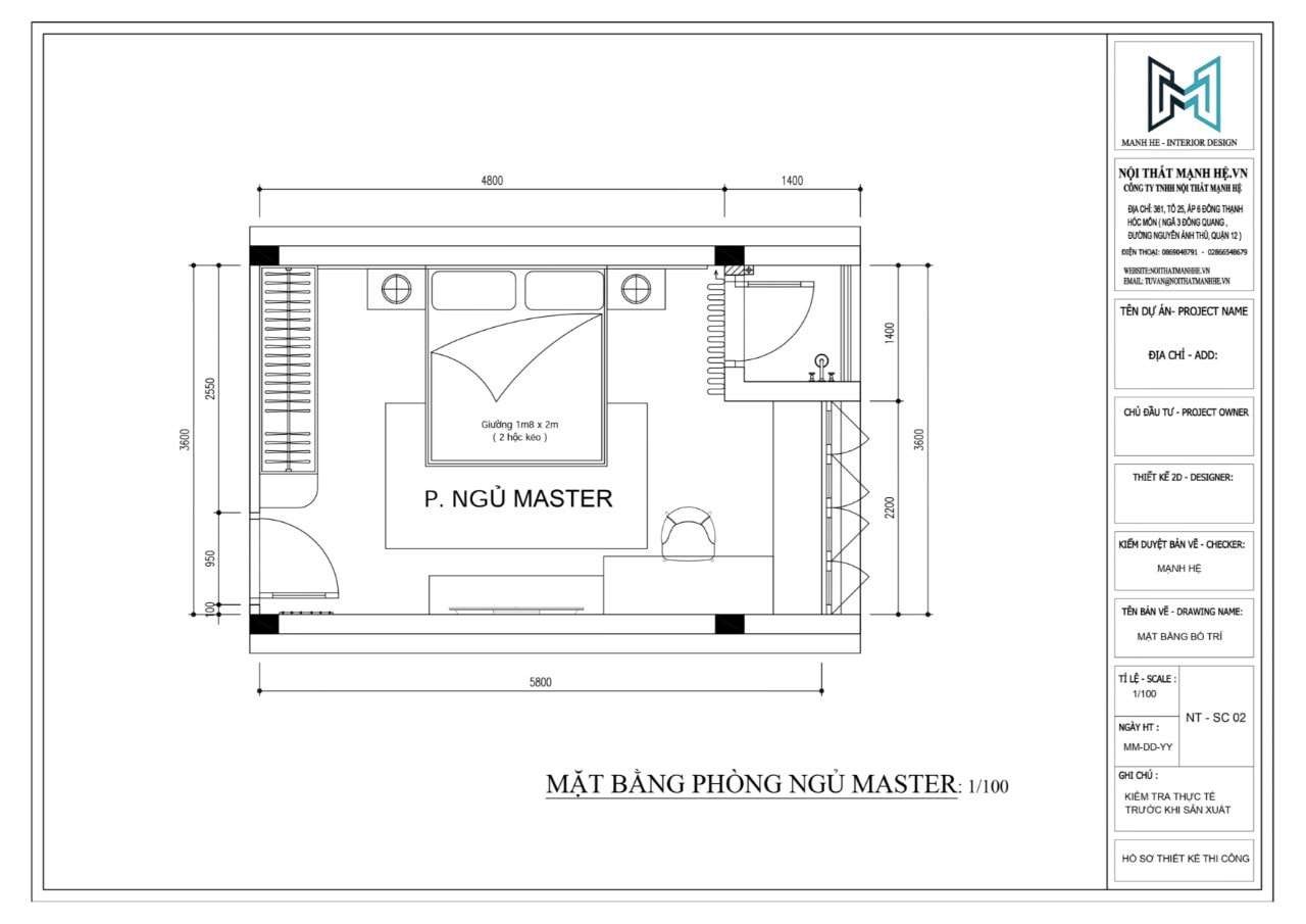 Xác định ngân sách và diện tích trước khi bắt tay vào trang trí phòng ngủ bình dân