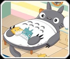 Game trang trí phòng ngủ theo chủ đề Totoro đáng yêu