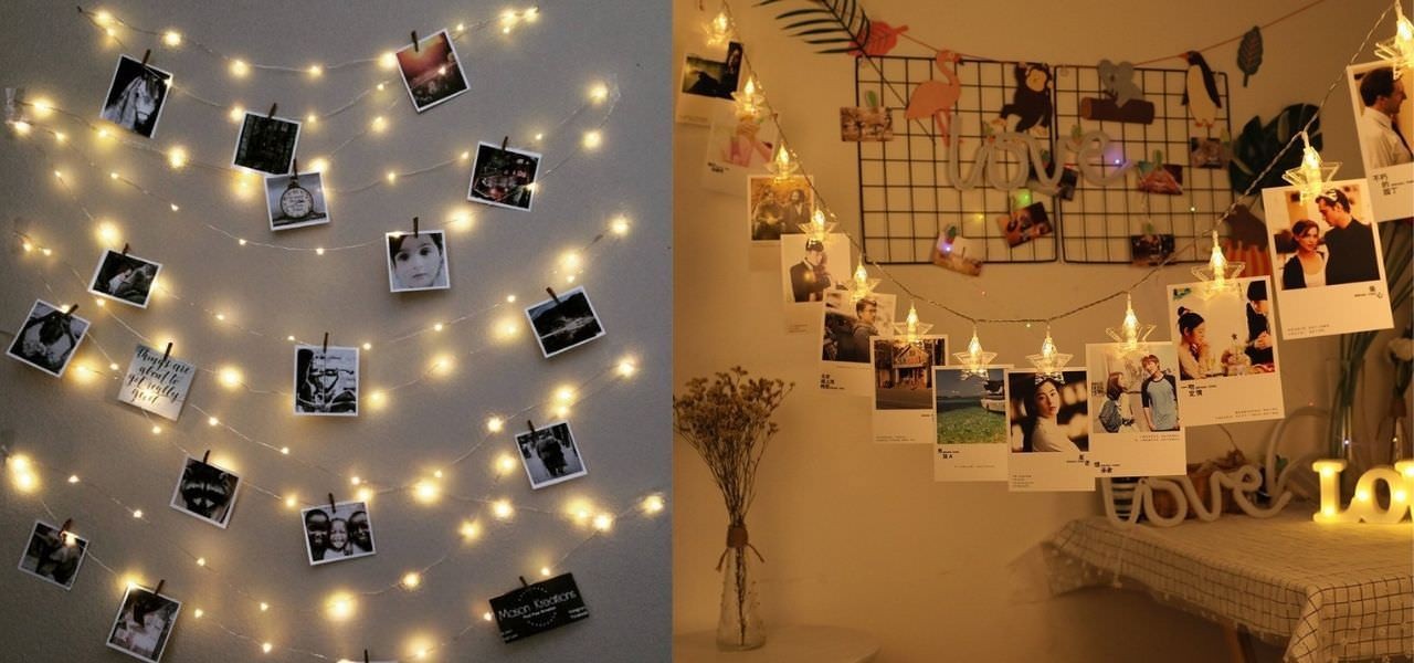 Ý tưởng trang trí ảnh phòng ngủ lãng mạn bằng dây đèn LED