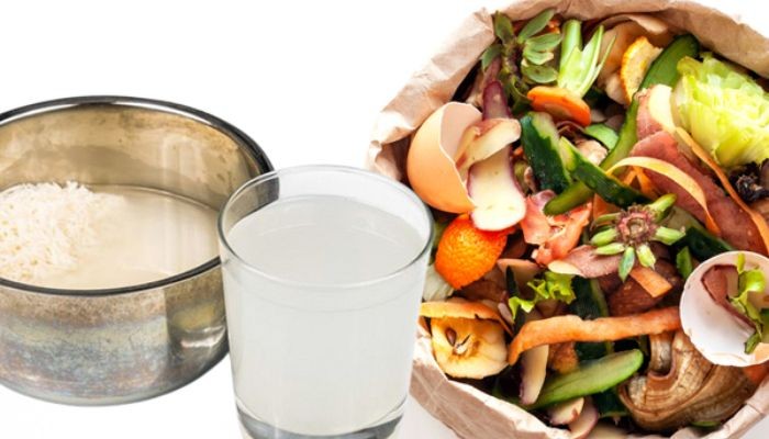 Ủ rác thải nhà bếp sử dụng nước vo gạo