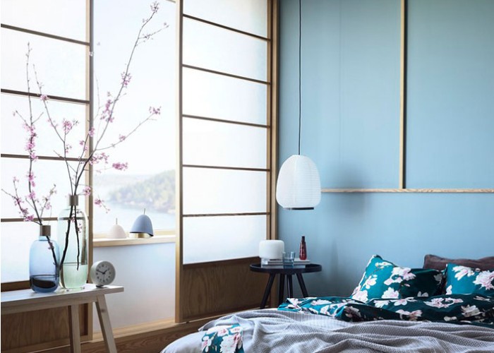 Mẫu vách ngăn phòng ngủ mang đậm phong cách vương quốc hoa anh đào