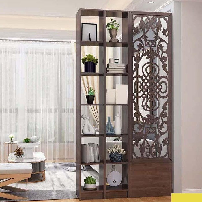 Mẫu vách ngăn CNC với hoa văn tinh xảo ứng dụng cho phòng ngủ