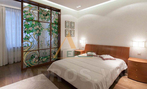 Vách ngăn phòng ngủ đa năng bằng kính trong suốt