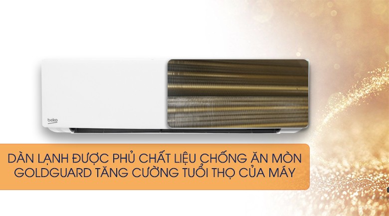 Lớp phủ Goldguard chống ăn mòn trên dàn lạnh máy lạnh Beko 1 HP