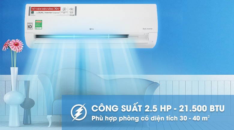 Thiết kế sang trọng của máy lạnh LG