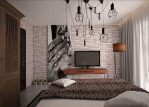 Ý tưởng thiết kế phòng ngủ 8 mét vuông hiện đại cho cặp đôi